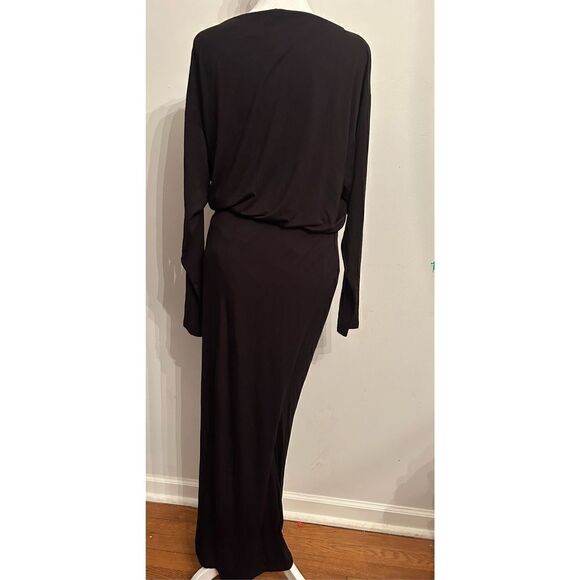 Free people - Alyssa Long Sleeve Wrap Dress size xs Black - Picture 7 of 7